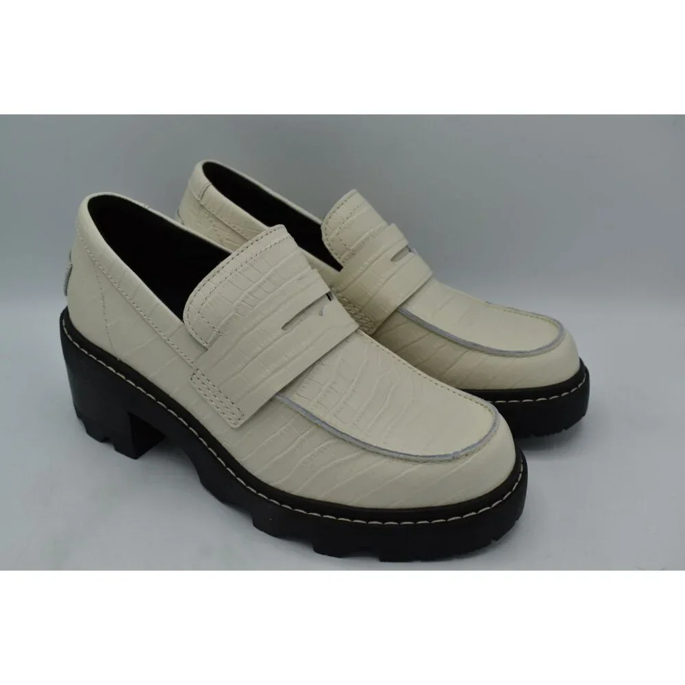 Sorel Womens Size 10 Joan Now City Chalk Black Slip On Loafers Shoes‎